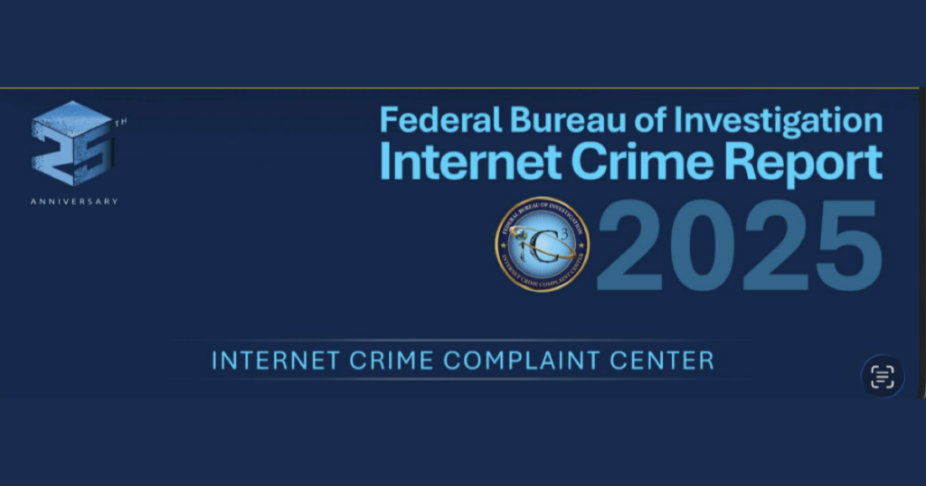 cover of FBI Report for 2025 Cyber